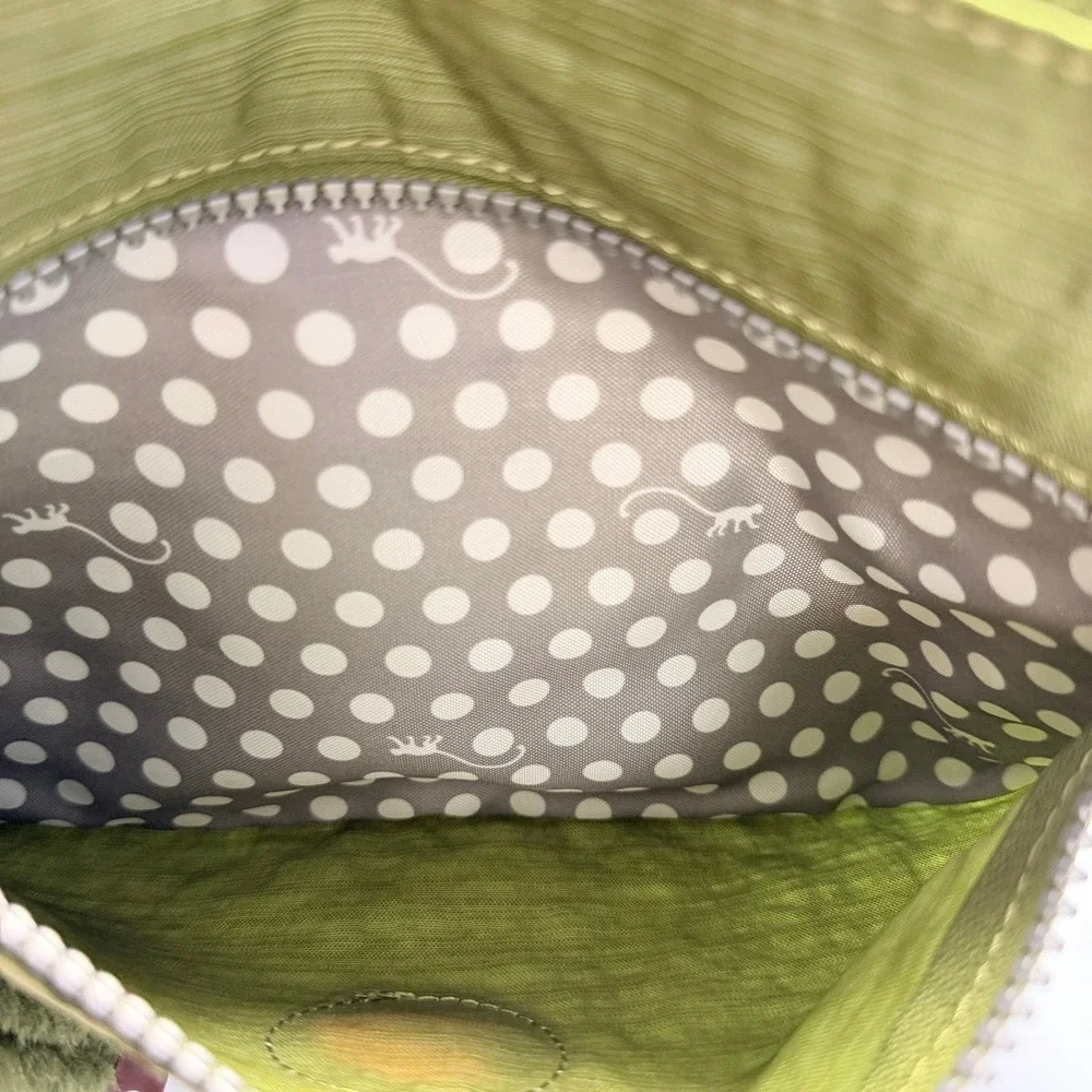 Green Kipling Tote Bag / Purse with Green Gorilla Charm